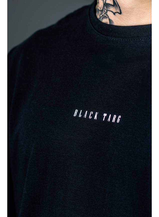 camiseta oversized black cotton 3