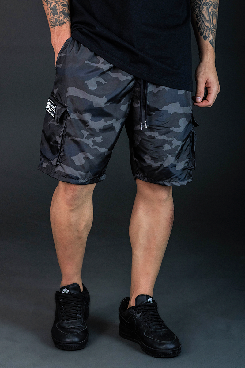 メンズウェア TANGRAM / TS CAMO TURF SHORTS BLACK CAMO Short Cargo Camouflaged Phyton