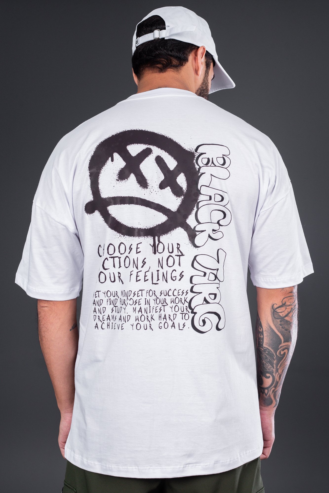 Camiseta Oversized White Action
