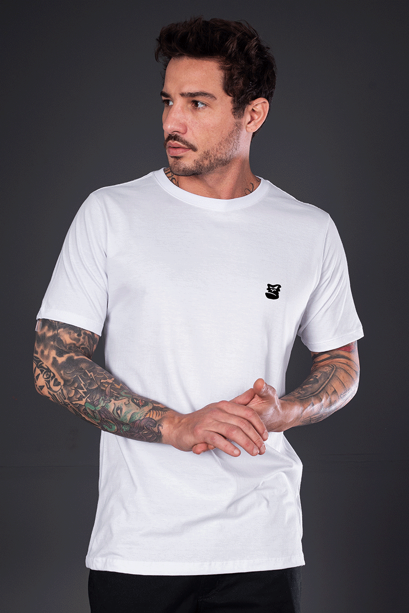 Camisetas Manga Corta Hombre Blanca Camiseta Slim Fit Blanca