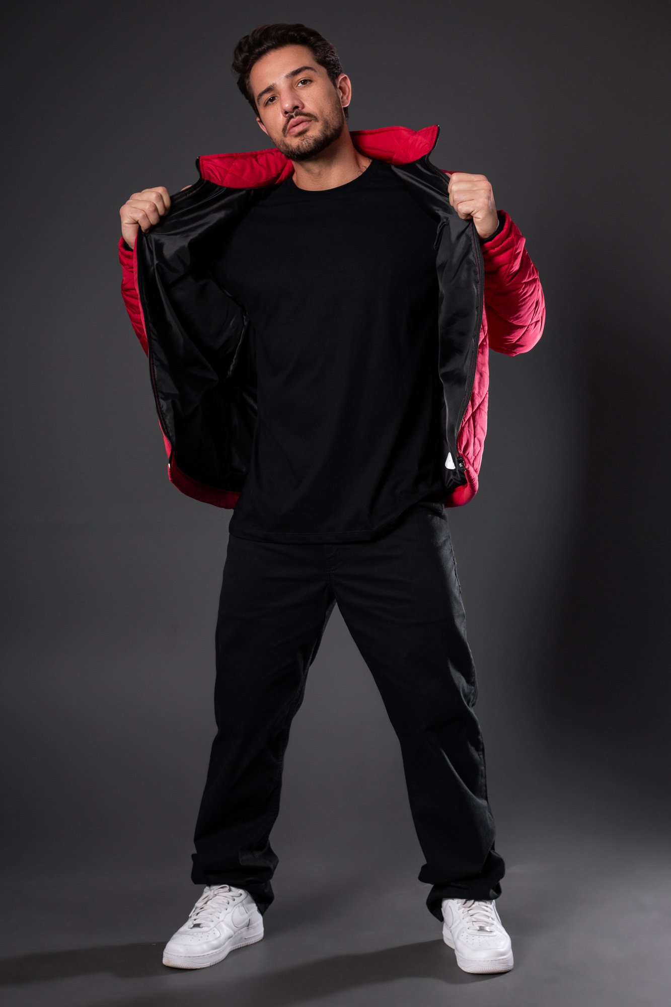 Jaqueta Puffer Flame Red