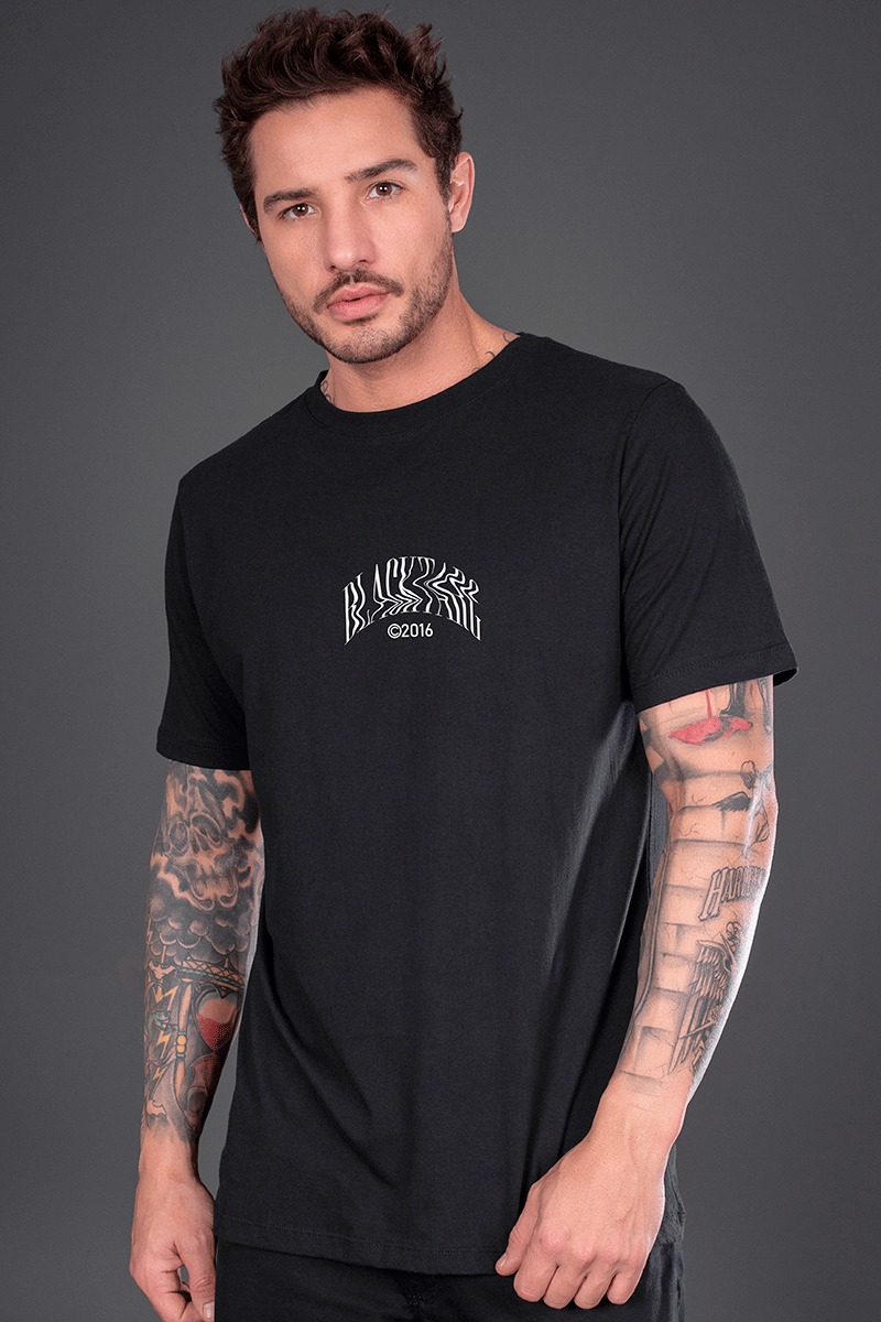 CAMISETA REGULAR PRETA KIT 3