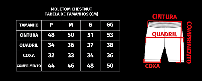 conjuntos de moletom 0002 tabela conjuntos de moletons moletom chestnut
