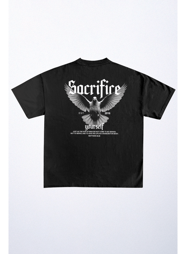 camiseta oversized sacrifice