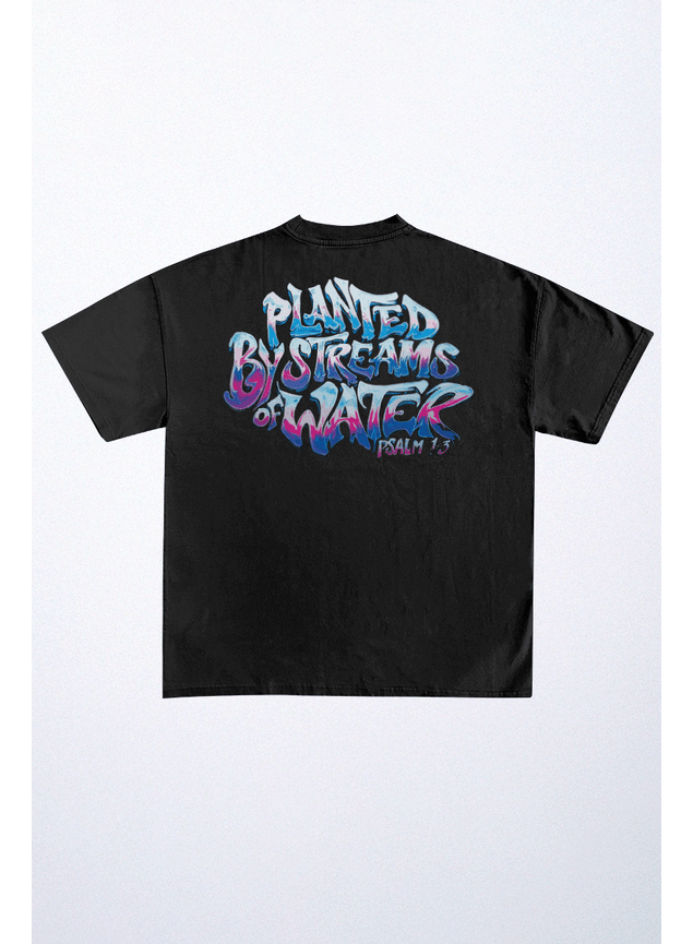 camiseta oversized streams of water